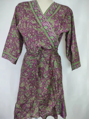 Zijde wikkeljurk 122 H