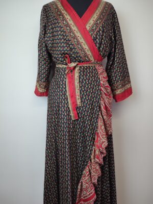 Zijde wikkeljurk 122 Z